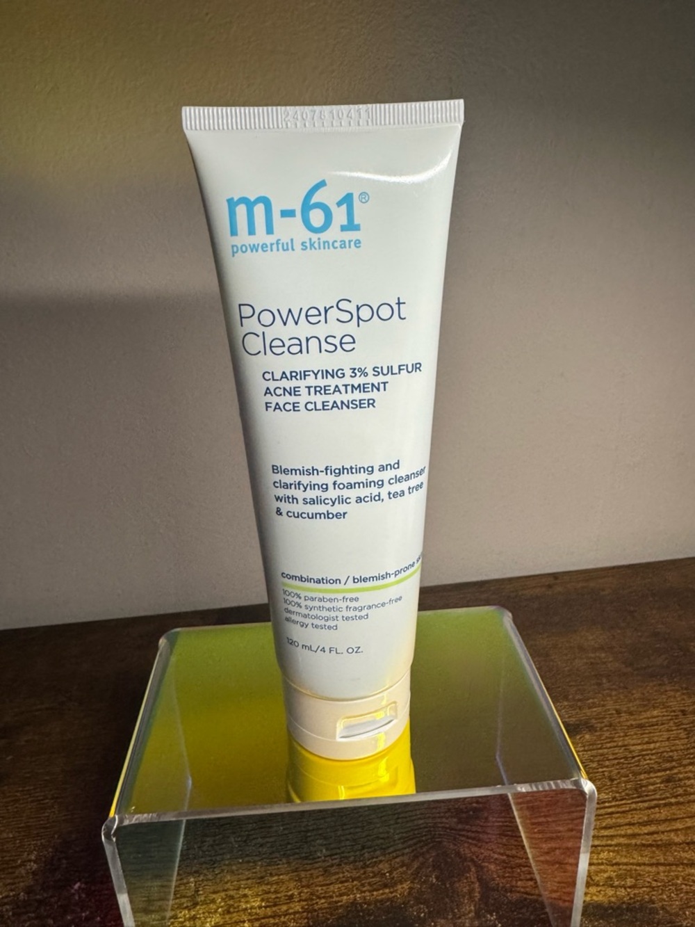 M-61 PowerSpot Cleanse, a 3% sulfur acne treatment face cleanser